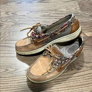 Sperry Floral Boat Shoes size 5.5